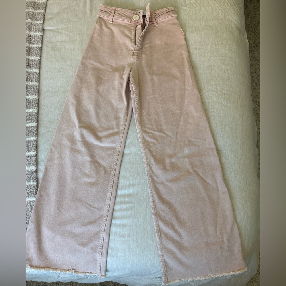 Zara Blush Wide-Leg Jeans